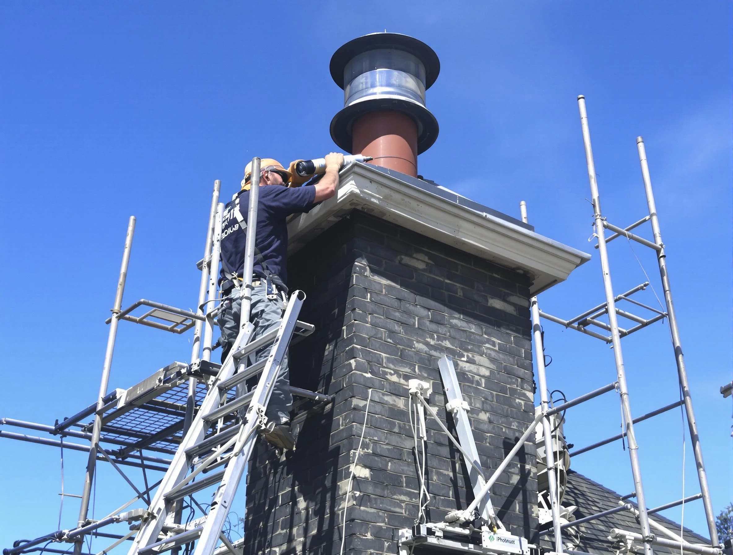Sturdy chimney crown finished by Candler-McAfee Chimney Sweep in Candler-McAfee, GA