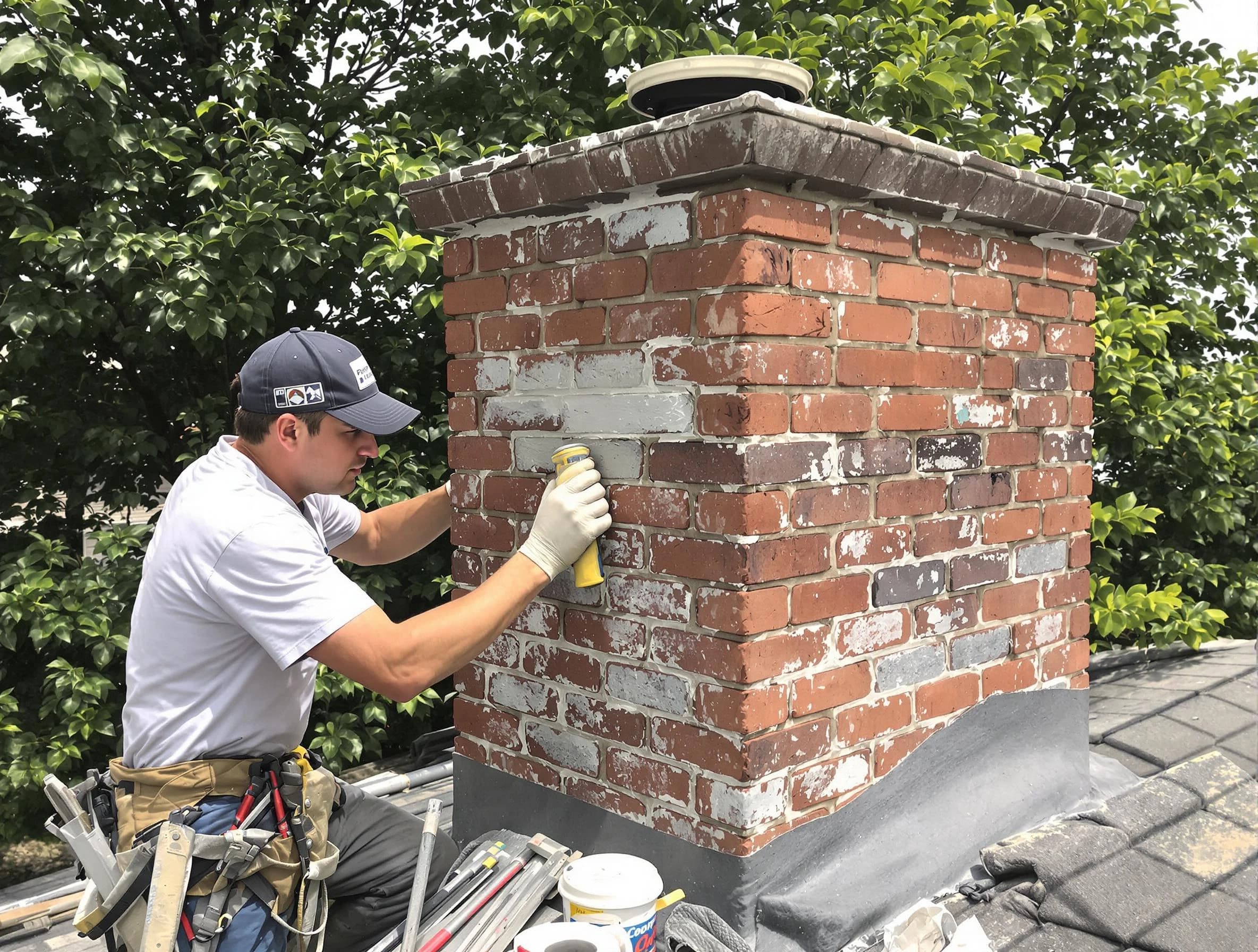 Candler-McAfee Chimney Sweep restoring an aging chimney in Candler-McAfee, GA