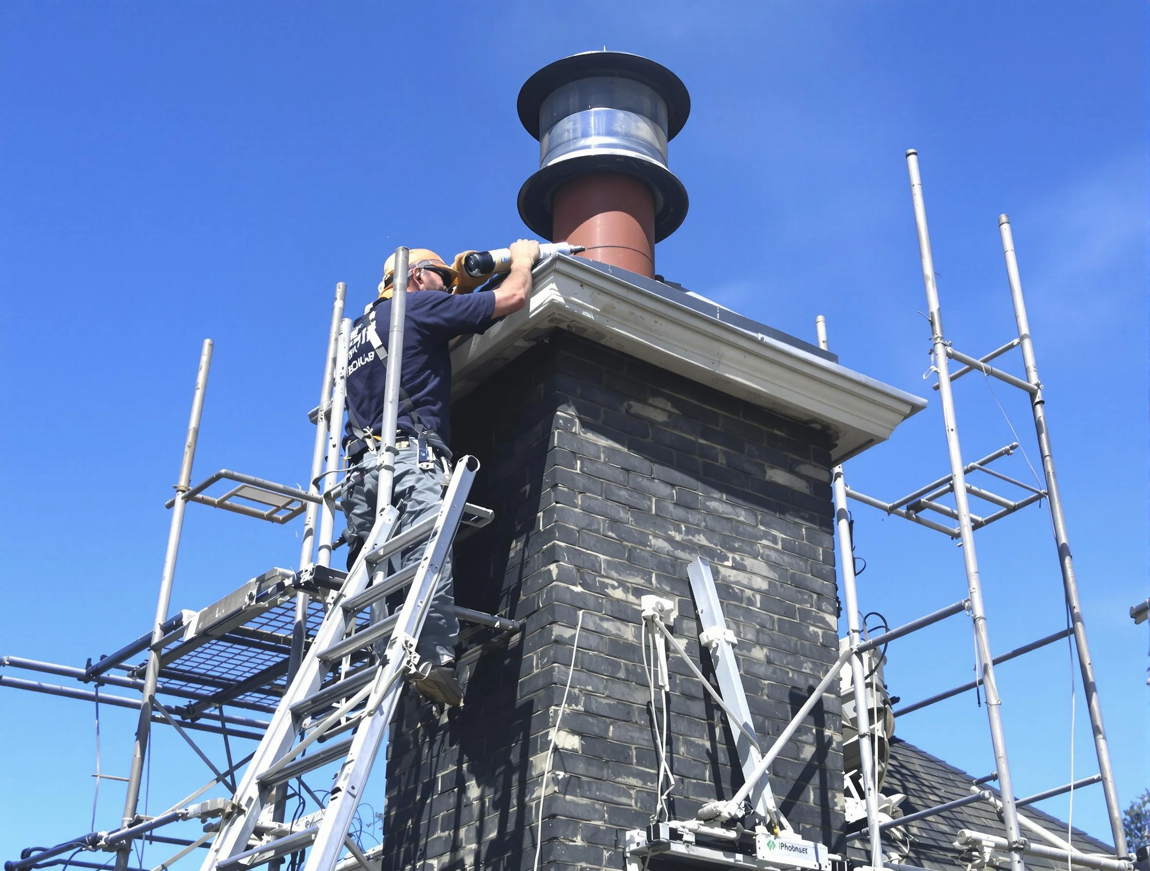 Sturdy chimney crown finished by Candler-McAfee Chimney Sweep in Candler-McAfee, GA