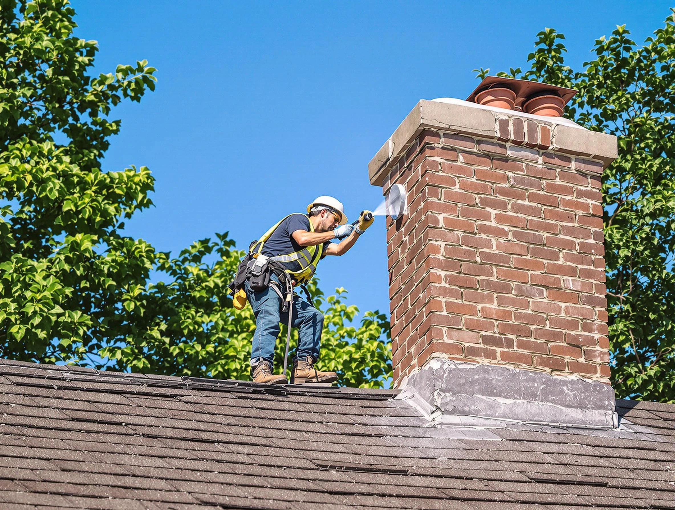 Candler-McAfee Chimney Sweep performing an inspection with advanced tools in Candler-McAfee, GA