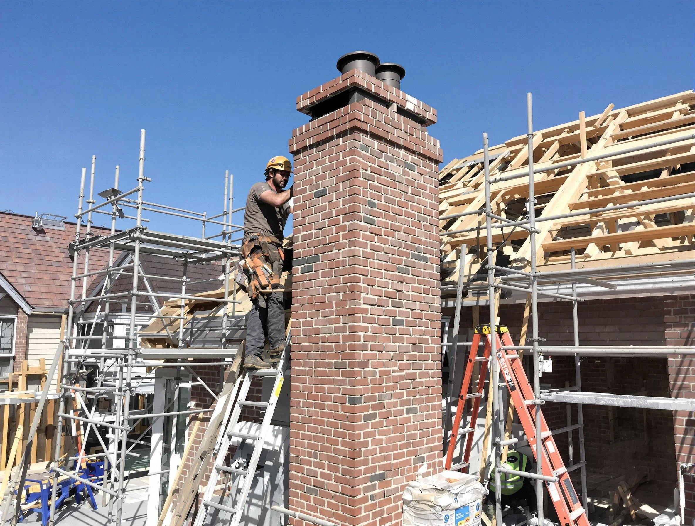 New chimney installation completed by Candler-McAfee Chimney Sweep in Candler-McAfee, GA