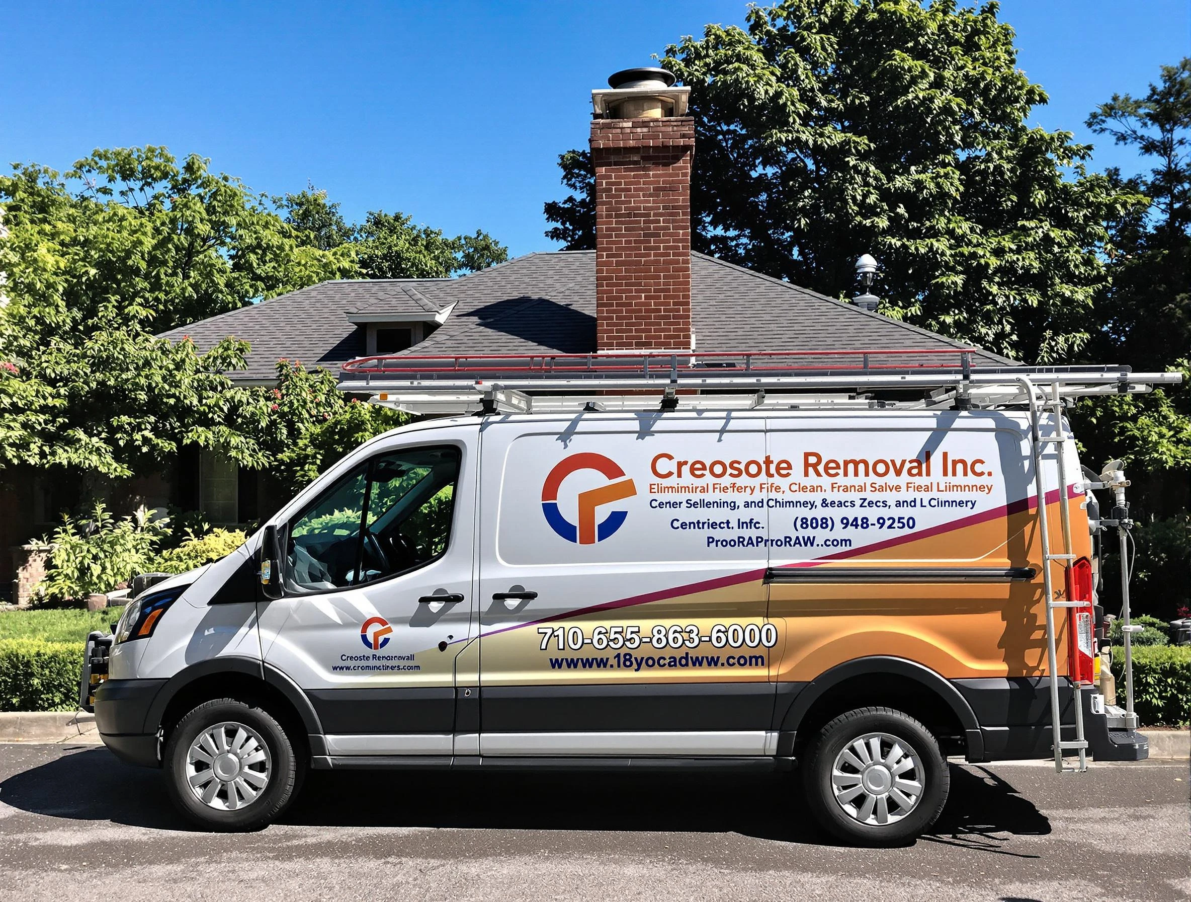 Candler-McAfee Chimney Sweep technician removing creosote safely in Candler-McAfee, GA